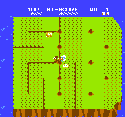 Dig Dug II gameplay screenshot